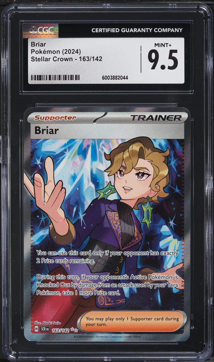 2024 Pokemon Scarlet & Violet Stellar Crown Full Art Briar #163 CGC 9.5 MINT+