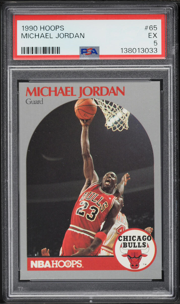 1990 Hoops Michael Jordan #65 PSA 5 EX