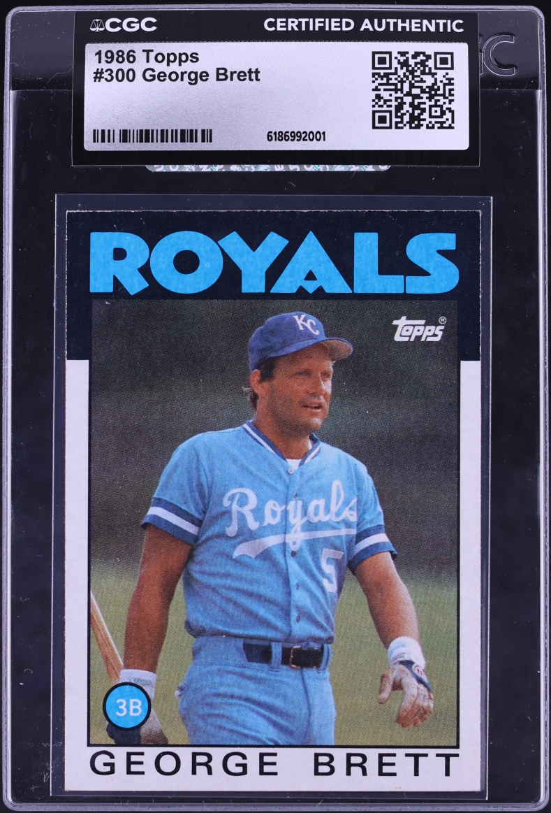 1986 Topps George Brett #300 CGC AUTH