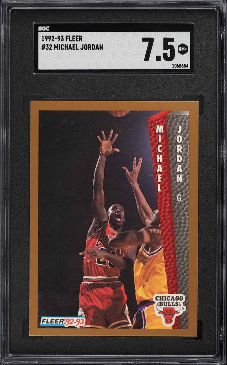 1992 Fleer Basketball Michael Jordan #32 SGC 7.5 NRMT+