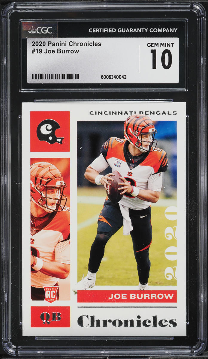 2020 Panini Chronicles Joe Burrow ROOKIE #19 CGC 10 GEM MINT