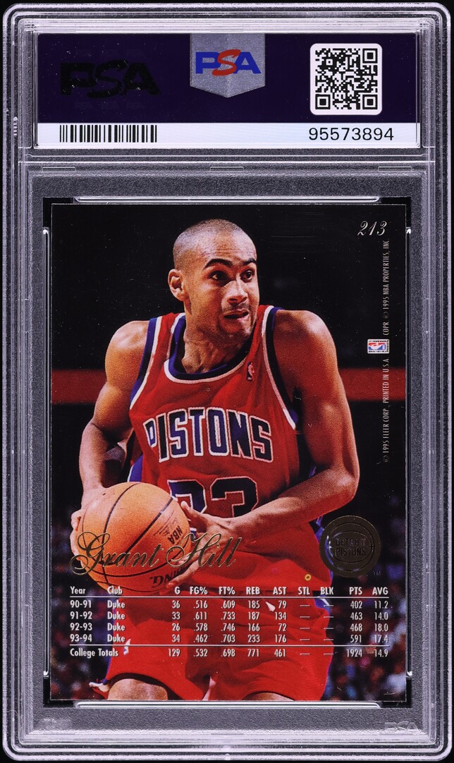 1994 Flair Basketball Grant Hill ROOKIE #213 PSA 10 GEM MINT