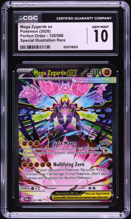 2026 Pokemon Mega Evolution Perfect Order SIR Mega Zygarde ex #120 CGC 10 GEM MINT