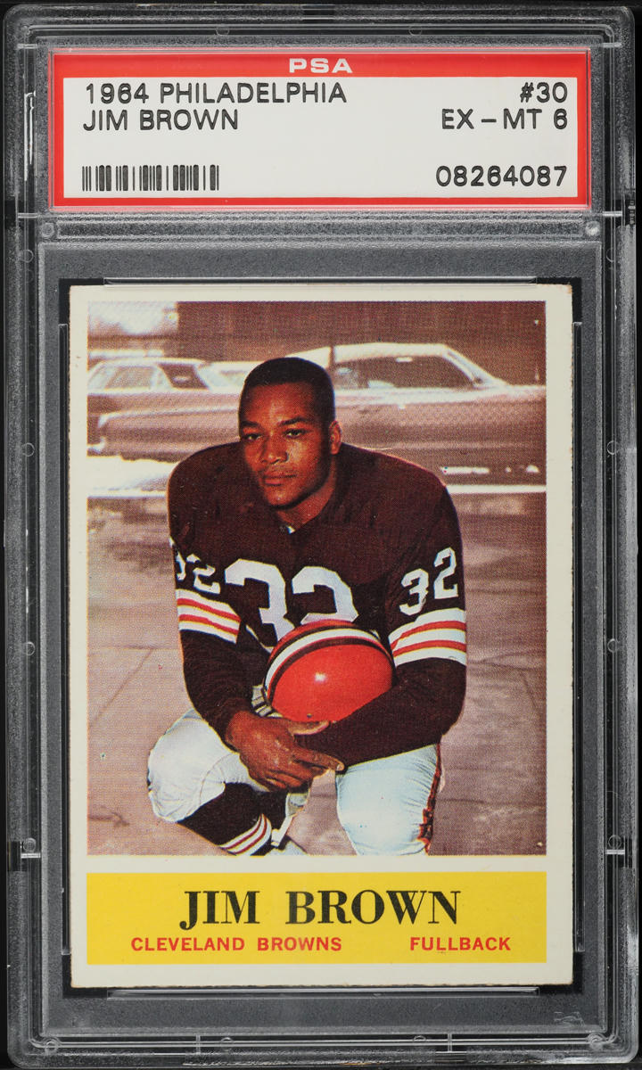 1964 Philadelphia Jim Brown #30 PSA 6 EXMT