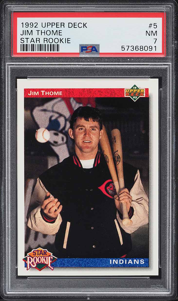 1992 Upper Deck Jim Thome ROOKIE #5 PSA 7 NRMT