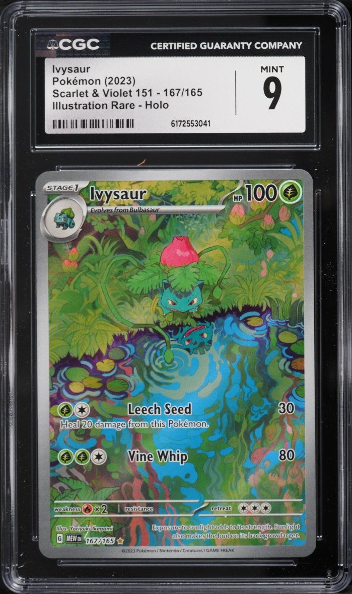 2023 Pokemon Scarlet & Violet 151 IR Ivysaur #167 CGC 9 MINT