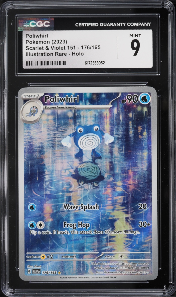2023 Pokemon Scarlet & Violet 151 IR Poliwhirl #176 CGC 9 MINT