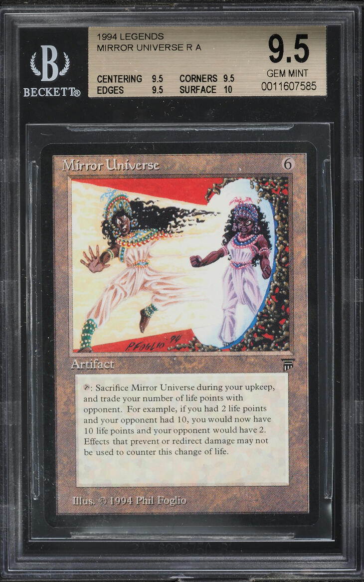 1994 Magic The Gathering MTG Legends Mirror Universe BGS 9.5 GEM MINT ...