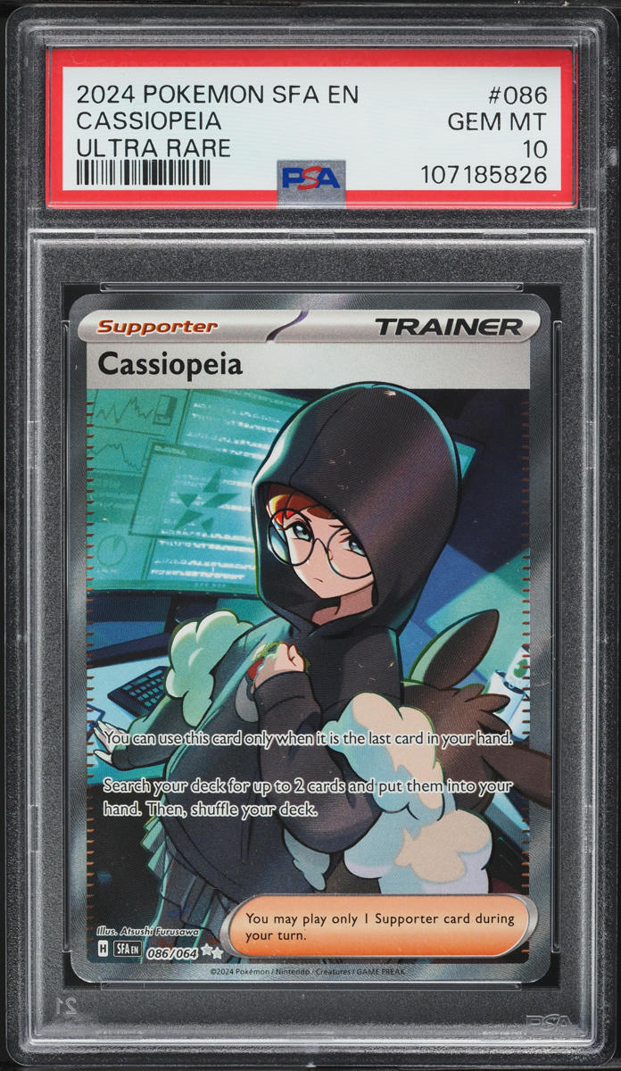 2024 Pokemon SV Shrouded Fable Full Art Cassiopeia #86 PSA 10 GEM MINT
