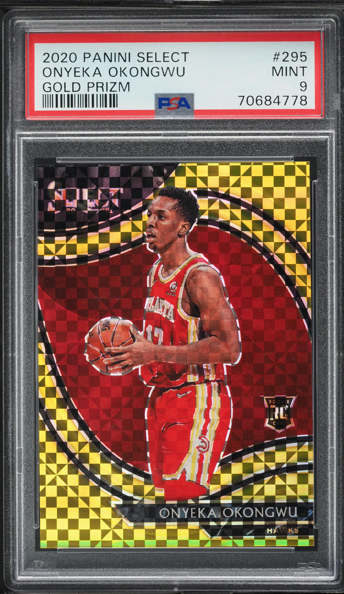 2020 Select Courtside Gold Prizm Onyeka Okongwu ROOKIE /10 #295 PSA 9 MINT