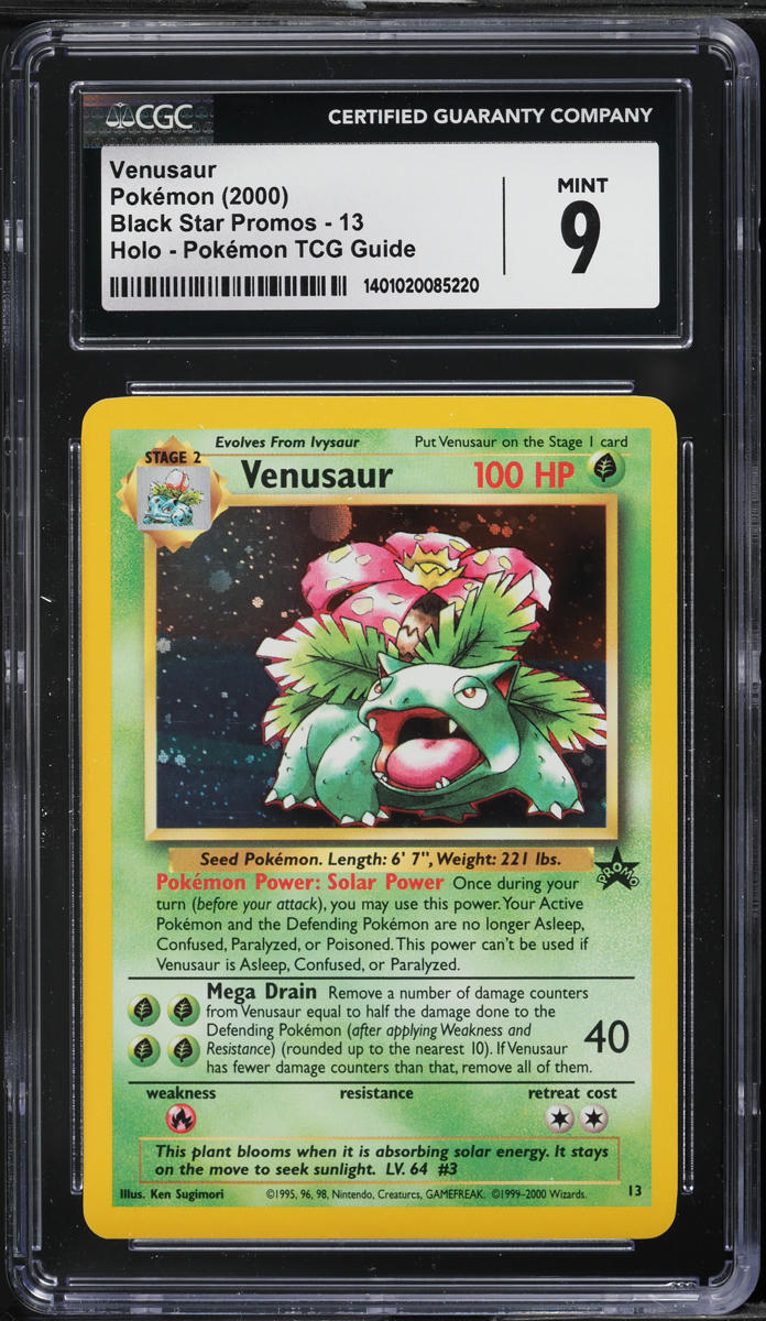 2000 Pokemon Black Star Promo Holo Venusaur #13 CGC 9 MINT