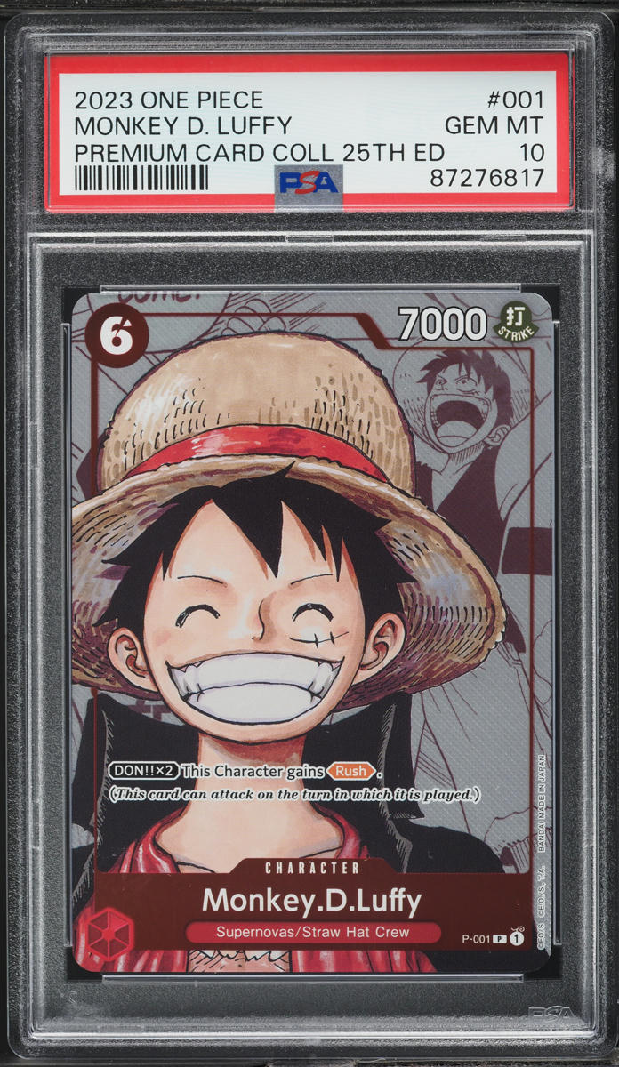 2023 One Piece Premium 25th Manga Art Monkey D. Luffy #P-001 PSA 10 GEM MINT
