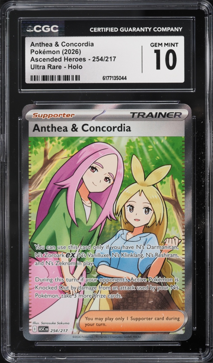 2026 Pokemon Mega Evolution Ascended Heroes Full Art Anthea & Concordia #254 CGC 10 GEM MINT