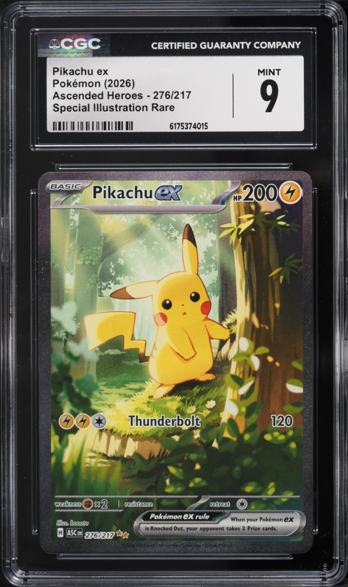 2026 Pokemon Mega Evolution Ascended Heroes SIR Pikachu ex #276 CGC 9 MINT