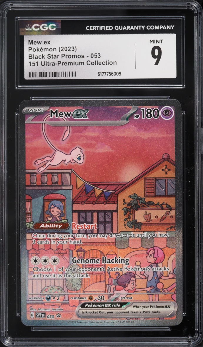 2023 Pokemon Scarlet & Violet Promo 151 Ultra Premium Collection Full Art Mew EX #53 CGC 9 MINT
