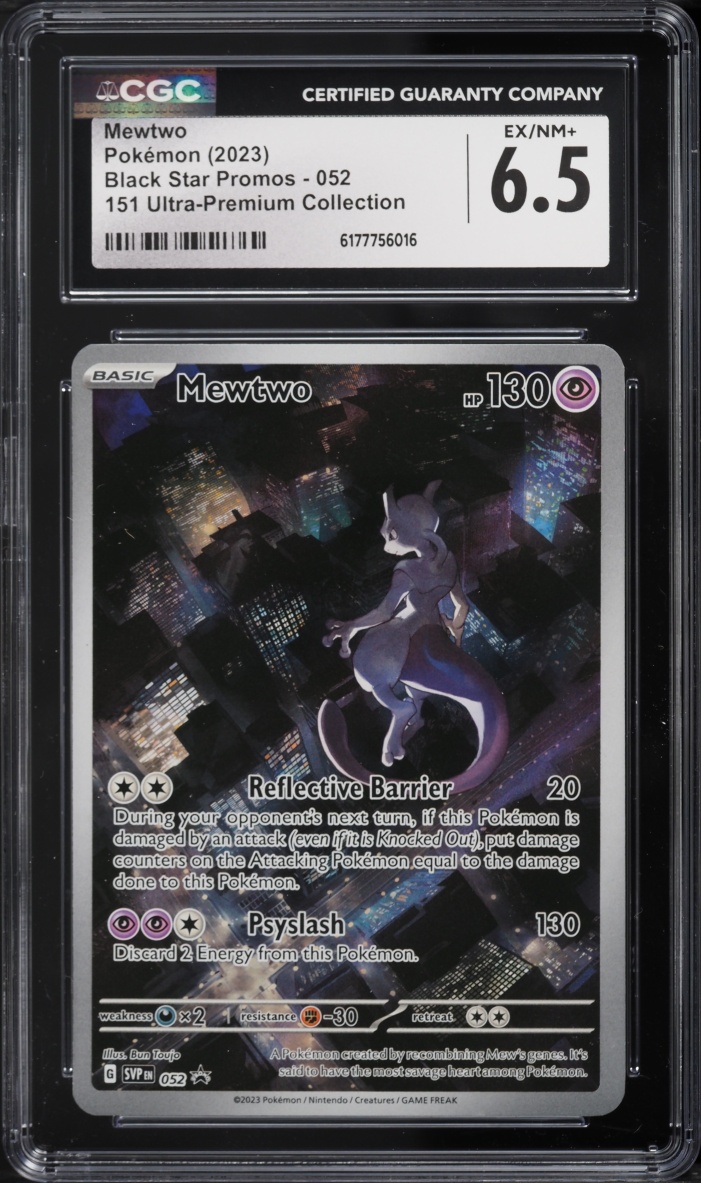2023 Pokemon Scarlet & Violet Promo 151 Ultra Premium Collection Full Art Mewtwo #52 CGC 6.5