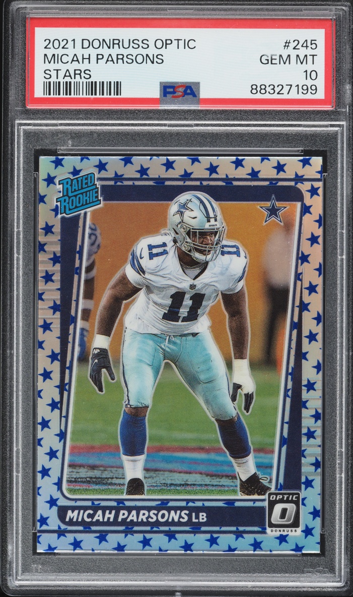 2021 Donruss Optic Stars Micah Parsons ROOKIE #245 PSA 10 GEM MINT