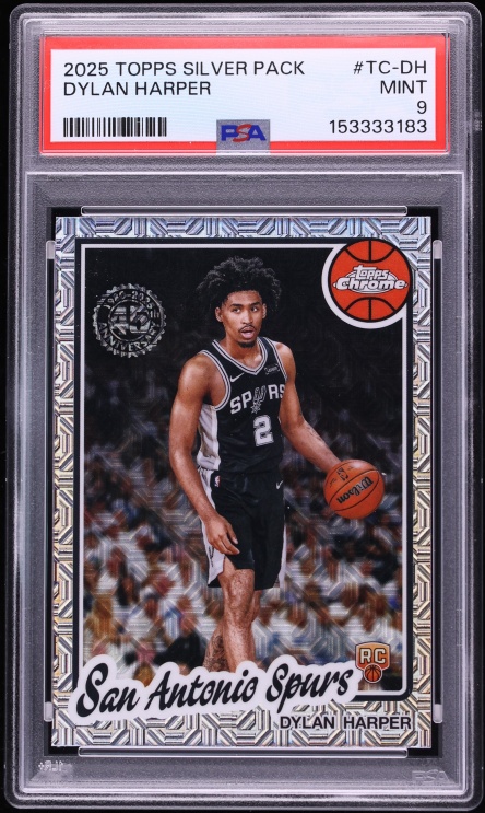 2025 Topps Chrome Silver Pack '80 Dylan Harper ROOKIE #TC-DH PSA 9 MINT