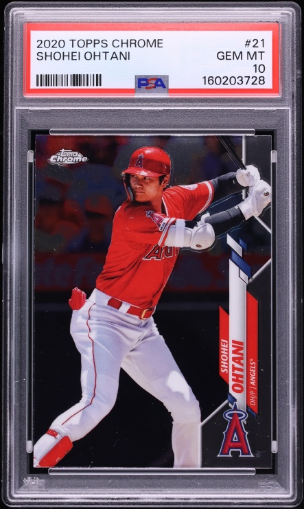 2020 Topps Chrome Shohei Ohtani #21 PSA 10 GEM MINT