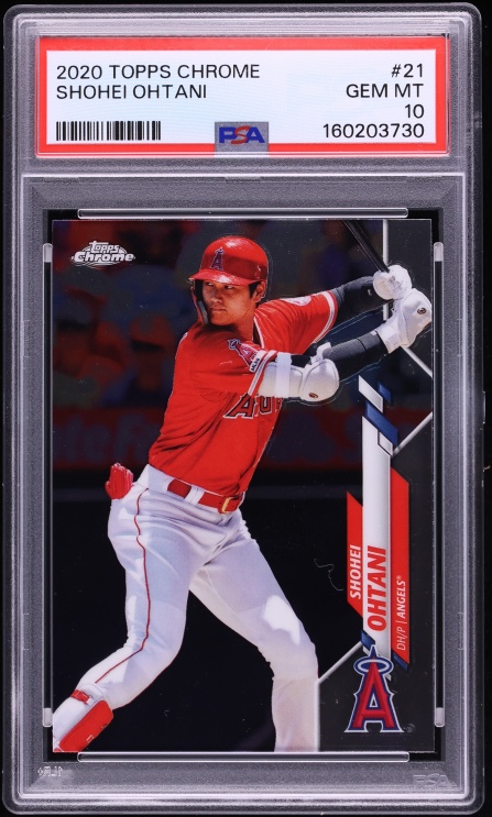 2020 Topps Chrome Shohei Ohtani #21 PSA 10 GEM MINT