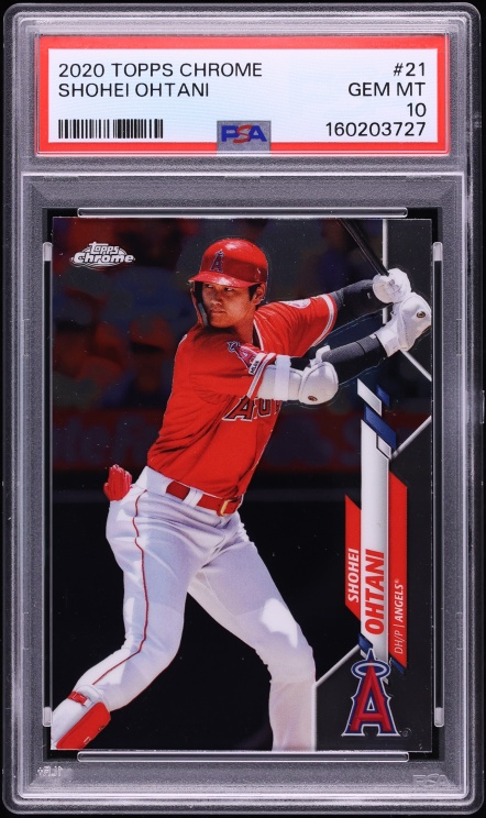 2020 Topps Chrome Shohei Ohtani #21 PSA 10 GEM MINT