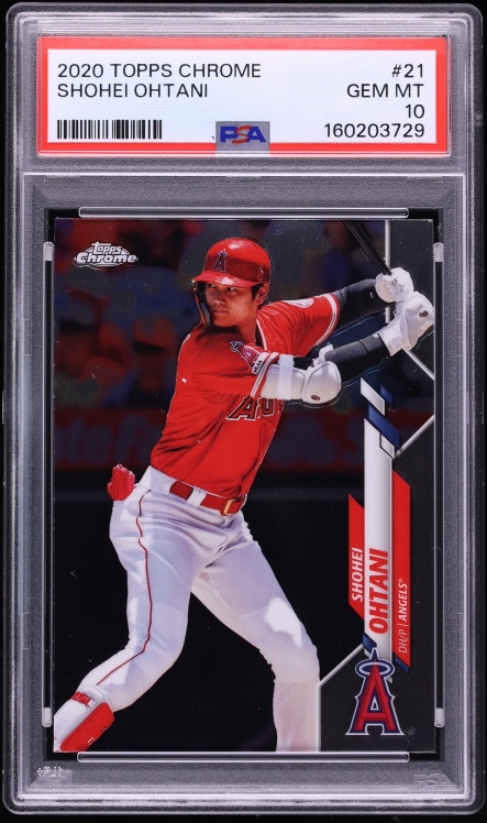 2020 Topps Chrome Shohei Ohtani #21 PSA 10 GEM MINT