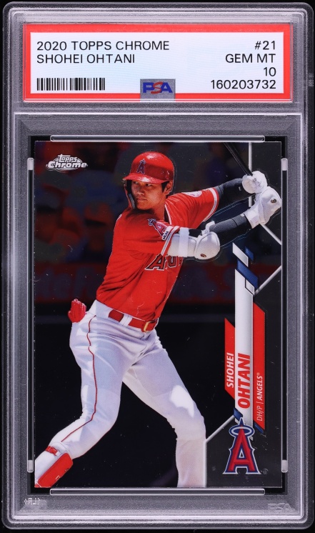 2020 Topps Chrome Shohei Ohtani #21 PSA 10 GEM MINT
