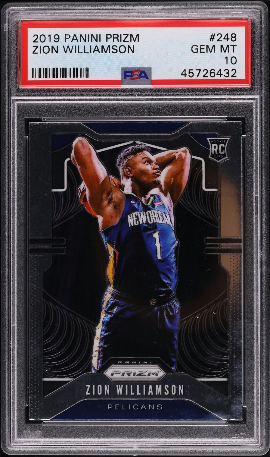 2019 Panini Prizm Zion Williamson ROOKIE #248 PSA 10 GEM MINT