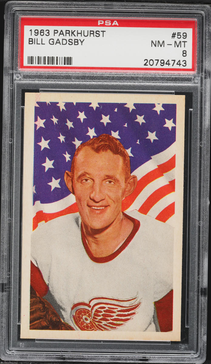 1963 Parkhurst Bill Gadsby #59 PSA 8 NM-MT