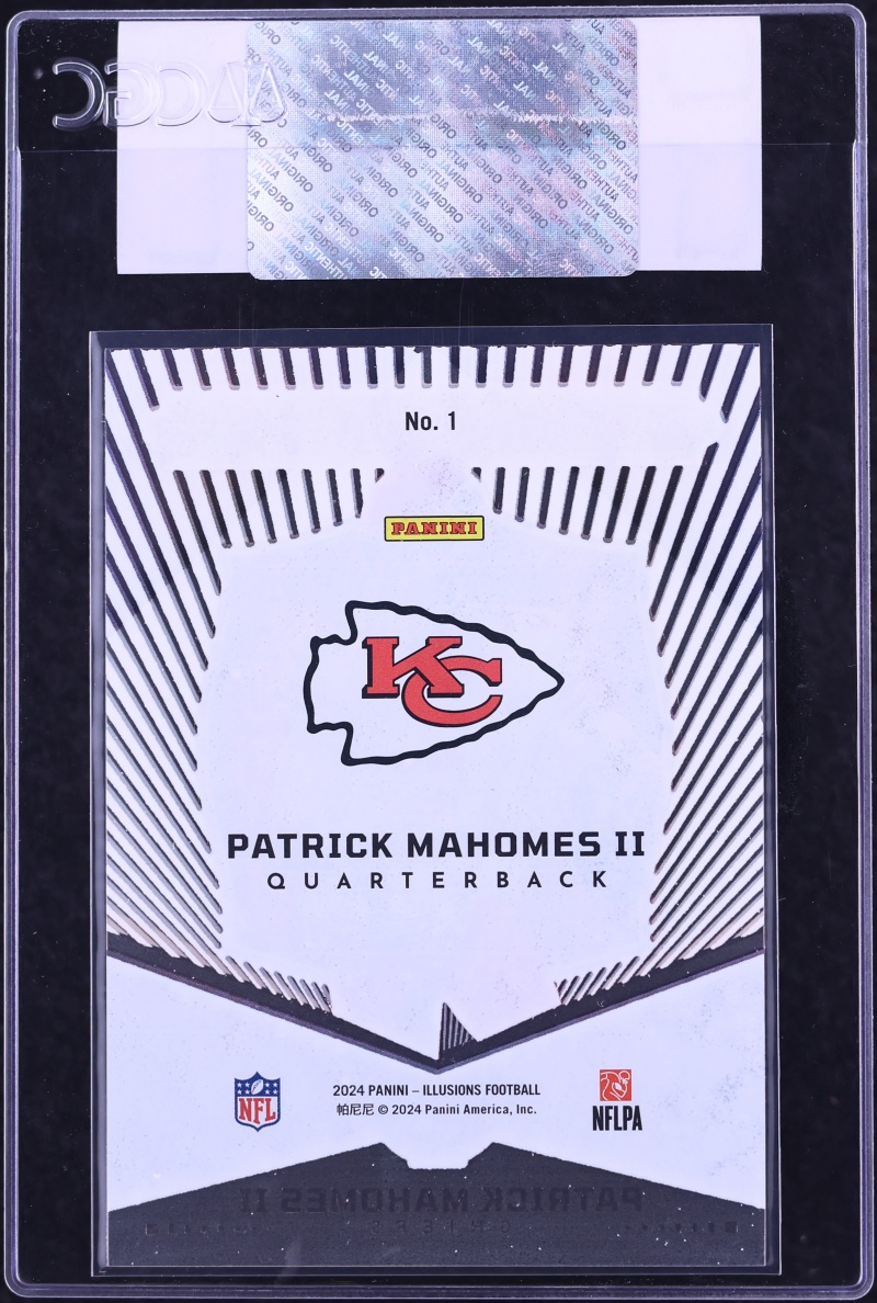 2024 Panini Illusions Abracadabra Patrick Mahomes II #1 CGC AUTH