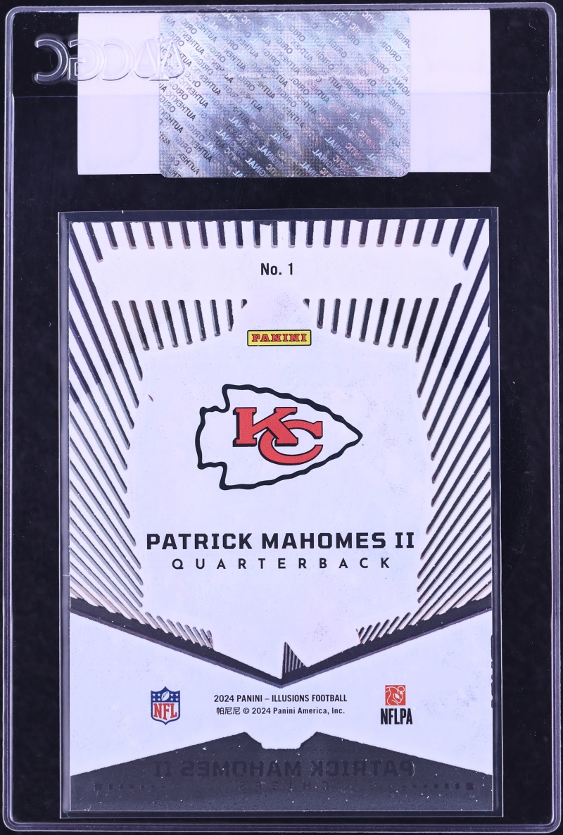 2024 Panini Illusions Abracadabra Patrick Mahomes II #1 CGC AUTH