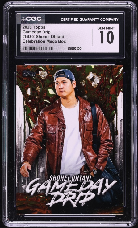 2026 Topps Gameday Drip Celebration Mega Box Shohei Ohtani #GD-2 CGC 10 GEM MINT
