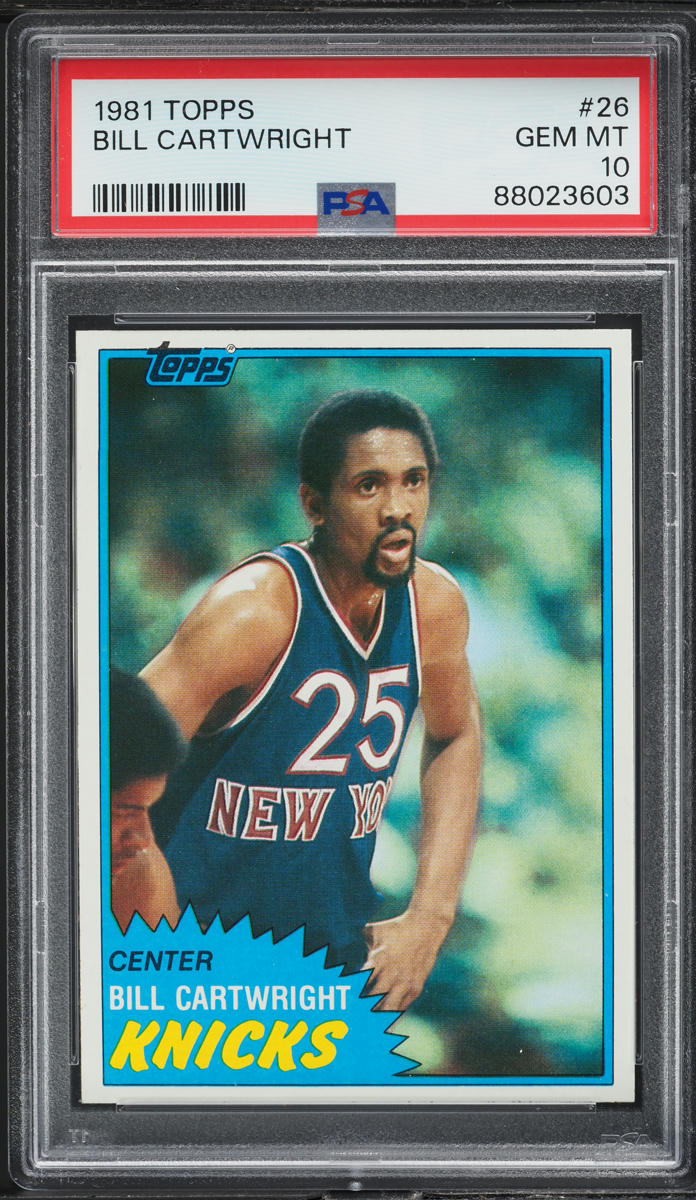 1981 Topps Basketball Bill Cartwright #26 PSA 10 GEM MINT