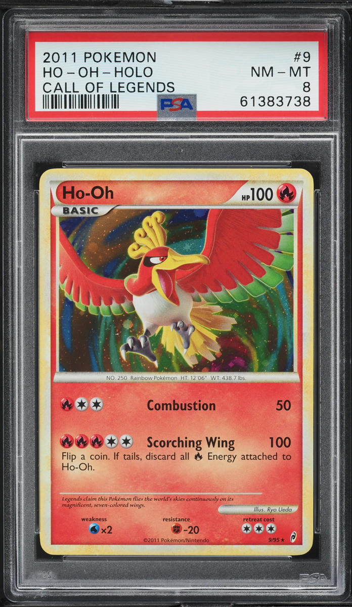 2011 Pokemon Call Of Legends Holo Ho-Oh #9 PSA 8 NM-MT