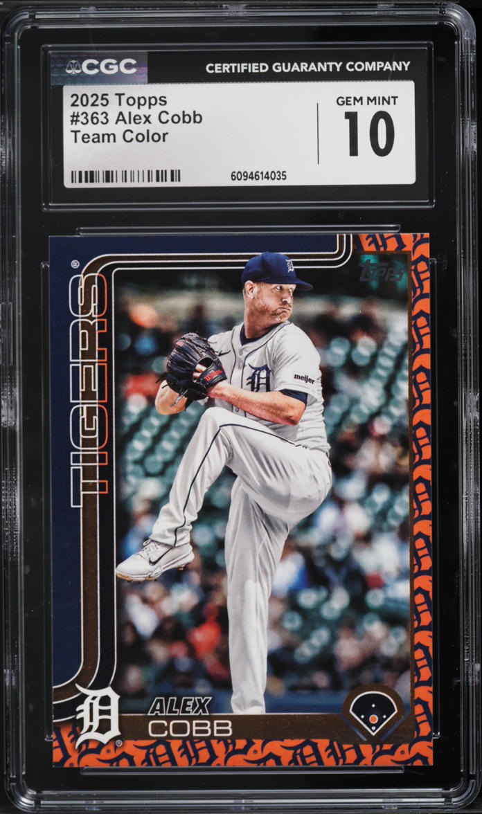 2025 Topps Team Color Alex Cobb #363 CGC 10 GEM MINT