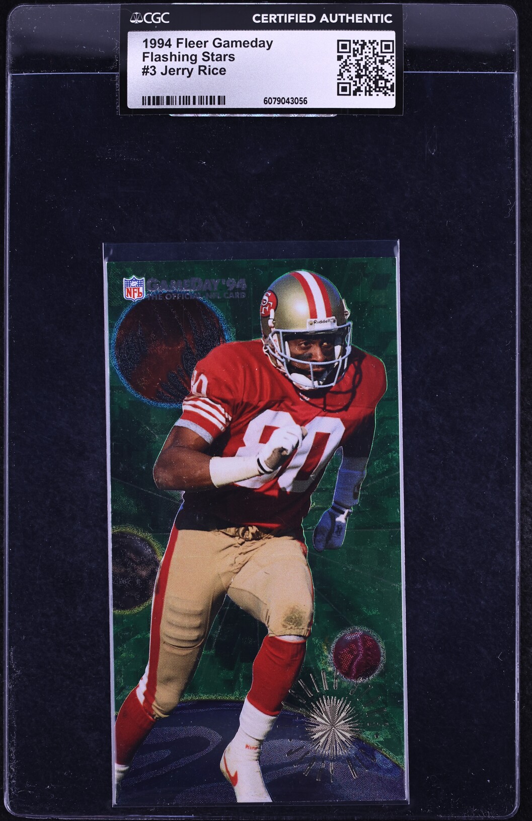 1994 Fleer Gameday Flashing Stars Jerry Rice #3 CGC AUTH on Fanatics ...