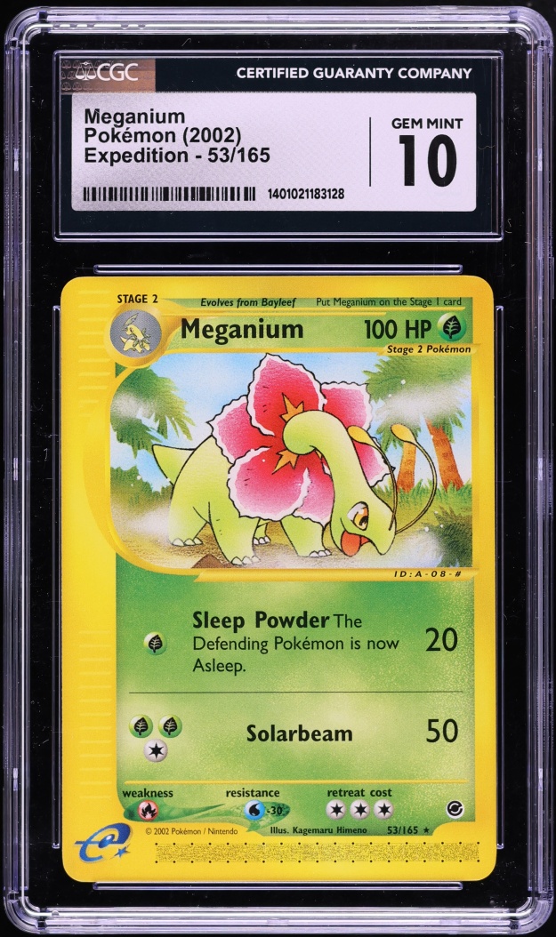 2002 Pokemon Expedition Meganium #53 CGC 10 GEM MINT