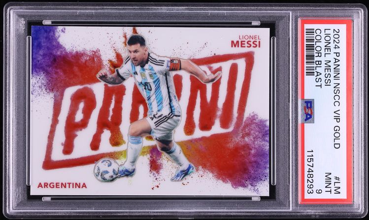 2024 Panini NSCC VIP Gold Color Blast Lionel Messi 44/44 #LM PSA 9 MINT - Photo 1