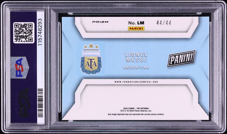 2024 Panini NSCC VIP Gold Color Blast Lionel Messi 44/44 #LM PSA 9 MINT - Photo 2