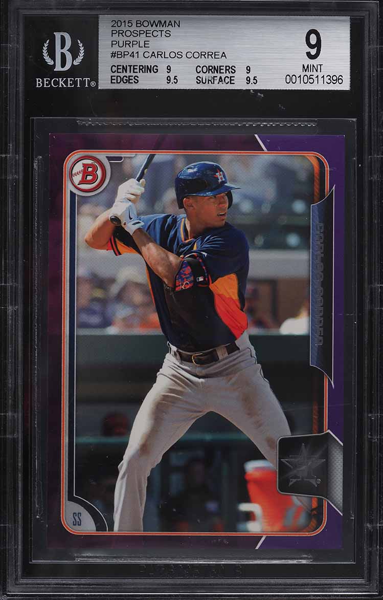 2014 Bowman Chrome Top Prospect Refractor Carlos Correa ROOKIE