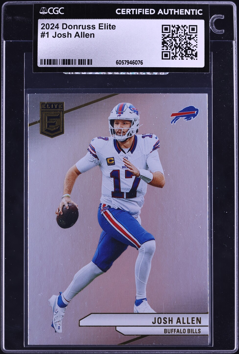 2024 Donruss Elite Josh Allen #1 CGC AUTH