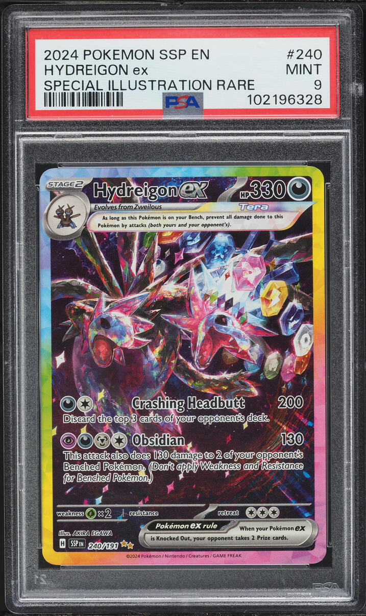 2024 Pokemon Scarlet & Violet Surging Sparks SIR Hydreigon ex #240 PSA 9 MINT