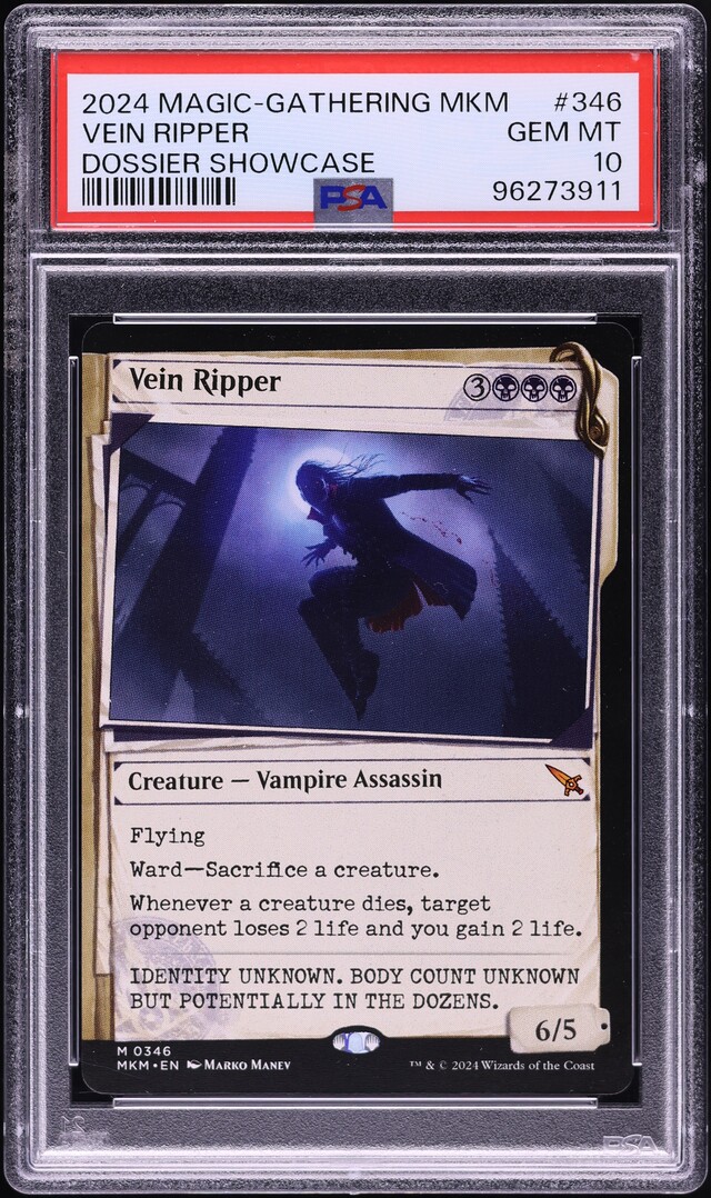 2024 MTG Murders At Karlov Manor Dossier Showcase Vein Ripper #346 PSA ...