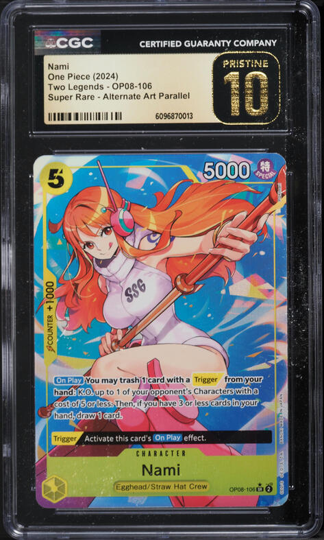 2024 One Piece Two Legends Alt Art S-Snake SR #OP08-112 CGC 10
