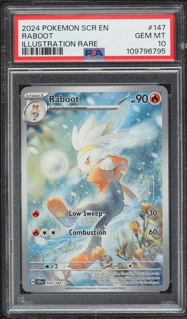 2024 Pokemon Scarlet & Violet Stellar Crown IR Raboot #147 PSA 10 GEM MINT