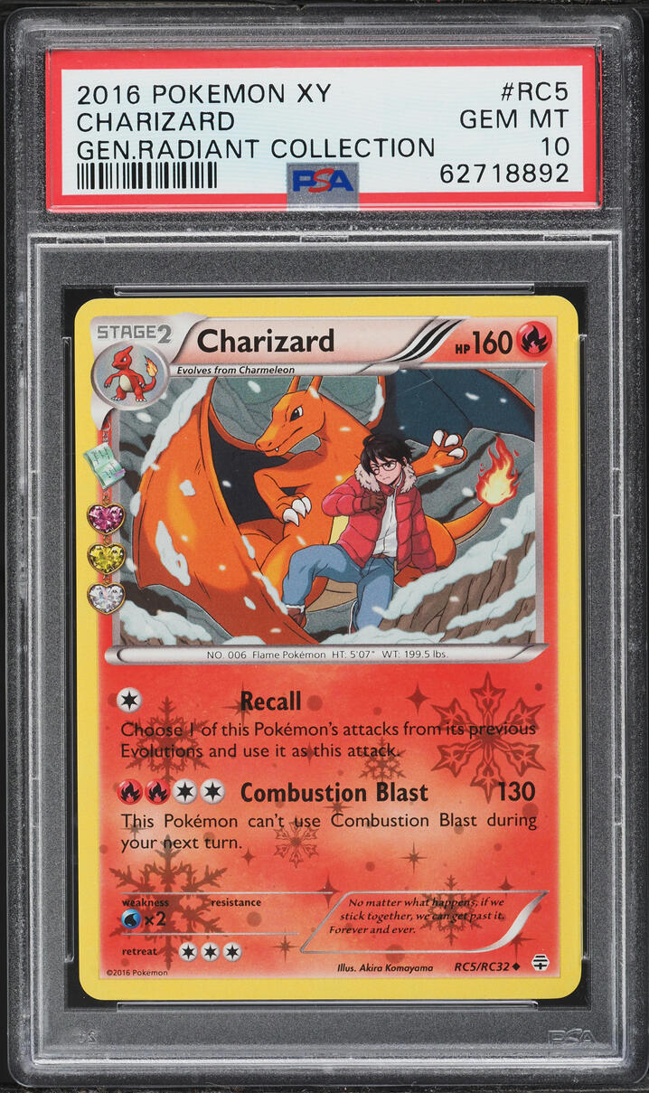 2016 Pokemon XY Generations Radiant Collection Charizard #RC5 PSA 10 GEM MINT