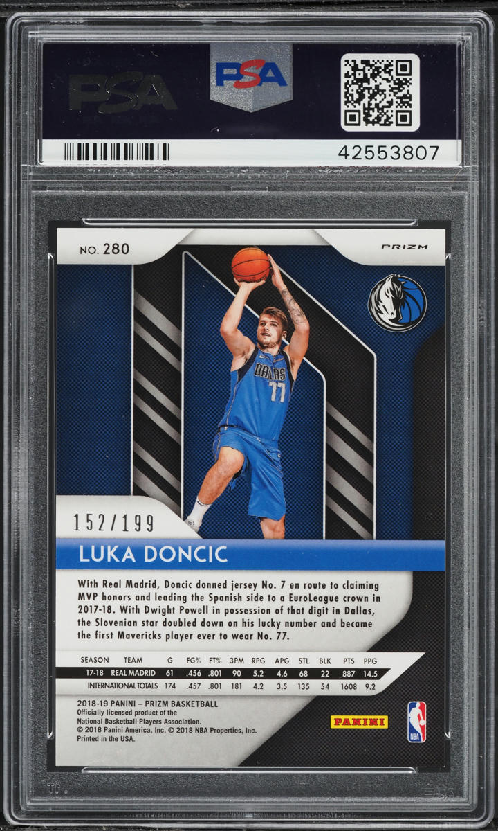 PANINI prizm DONCIC ドンチッチ  ルーキー PSA9 rc PANINI prizm DONCIC ドンチッチ ルーキー PSA9 rc Luka Doncic