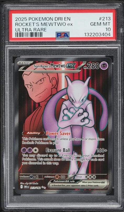 2025 Pokemon SV Destined Rivals SIR Team Rocket's Mewtwo ex #231