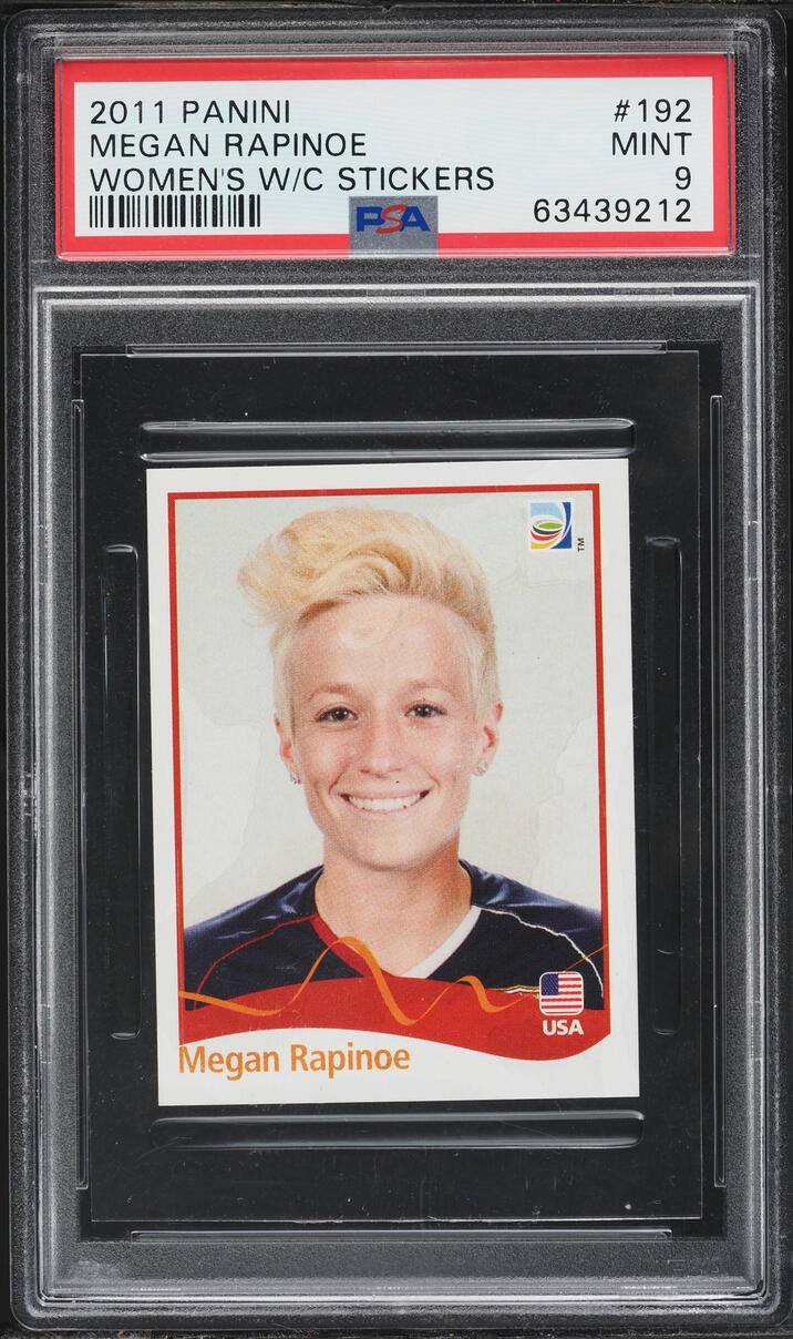 2011 Panini Women's World Cup Germany Stickers Megan Rapinoe ROOKIE #192 PSA 9