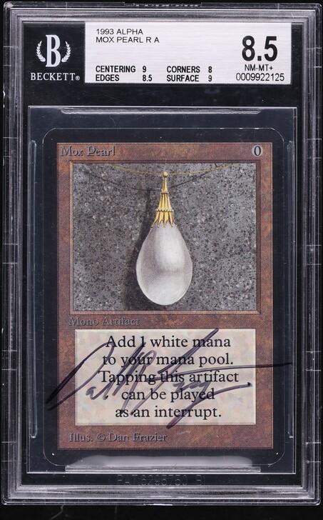 1993 Magic The Gathering MTG Alpha Mox Pearl PSA 10 GEM MINT on
